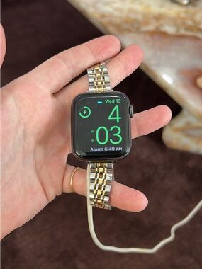 Apple Watch Series 6 with Two-Tone Metal Link Band